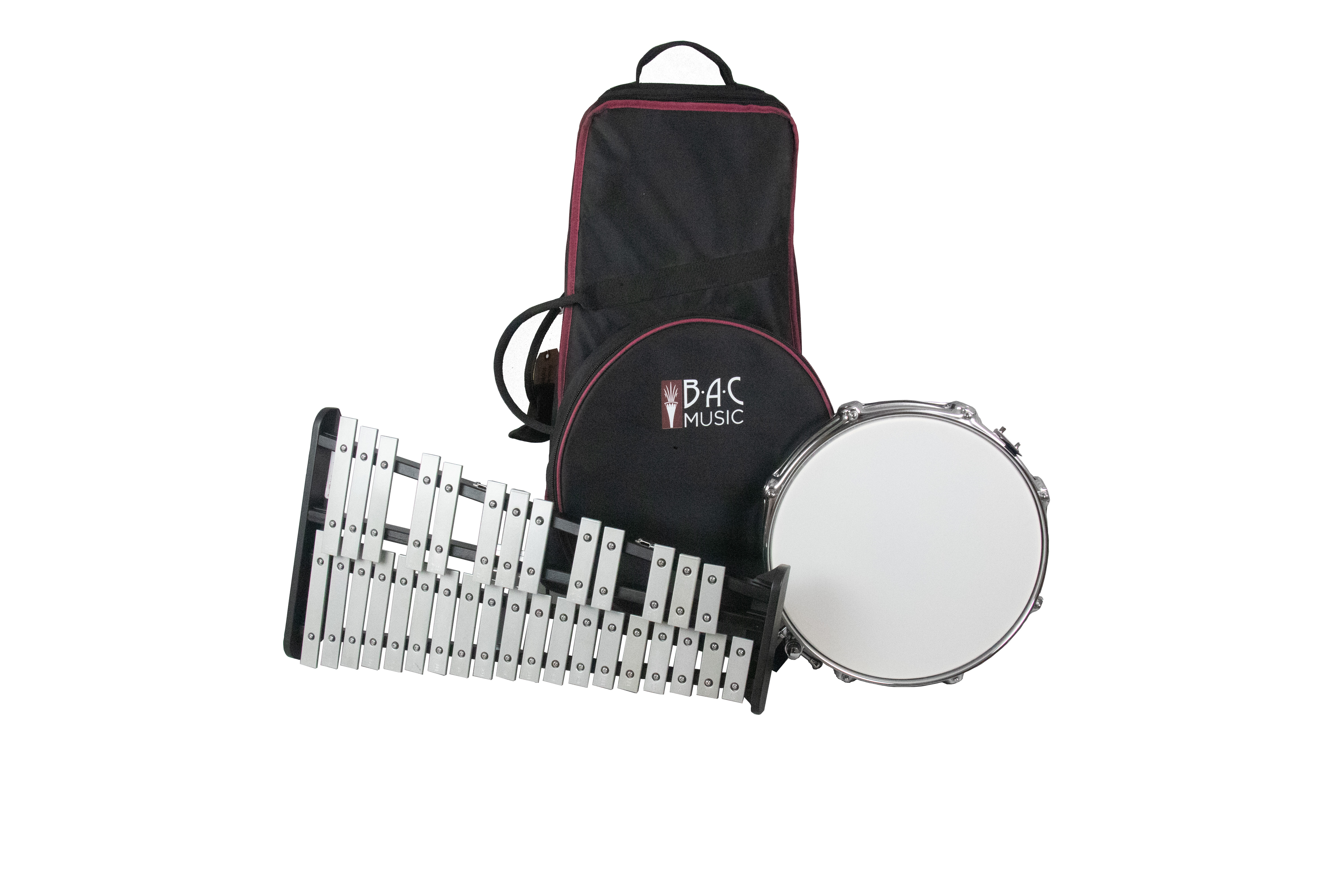 Rent a BAC Drum & Bell Kit with Roller Bag  — $5 First Month